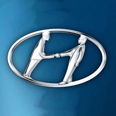 Logo of the Hyundai Company
