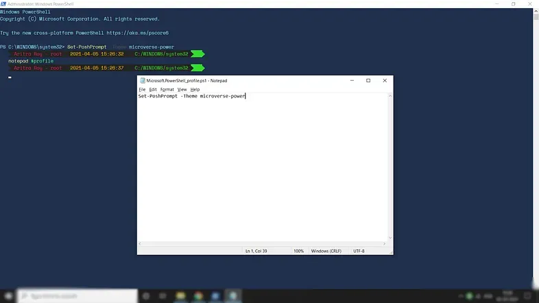Setting the theme as permanent